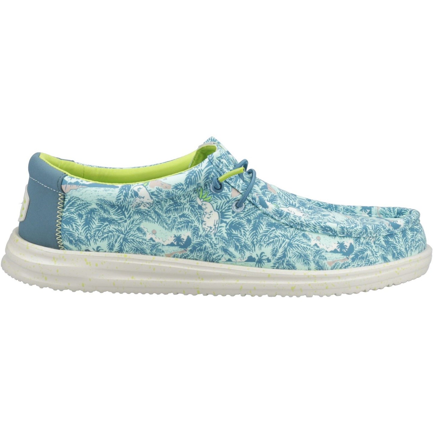 HEYDUDE Men's Wally H2O Tropical Shoe in Blue Tropical