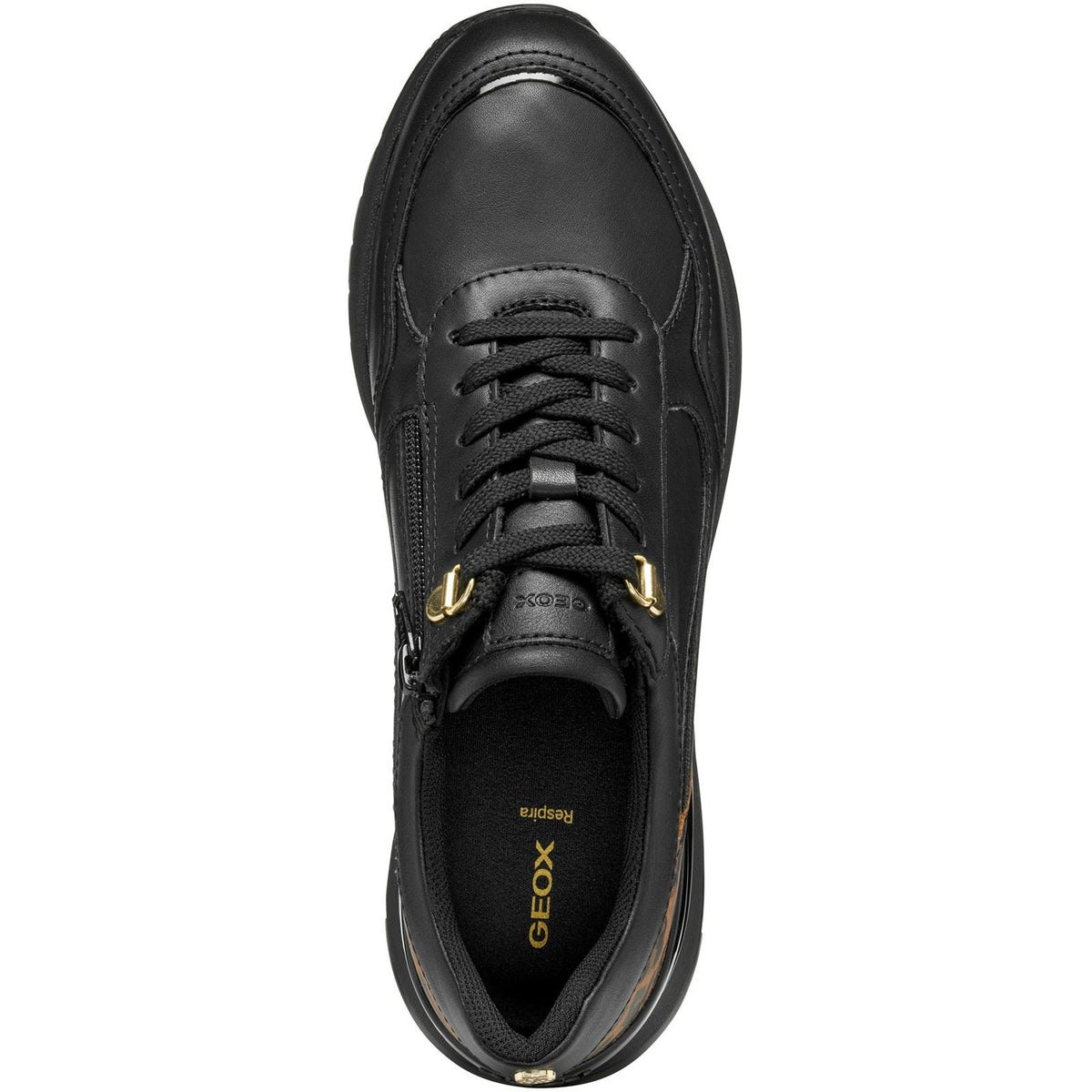 Geox D Desya A Leather Women's Black Trainers