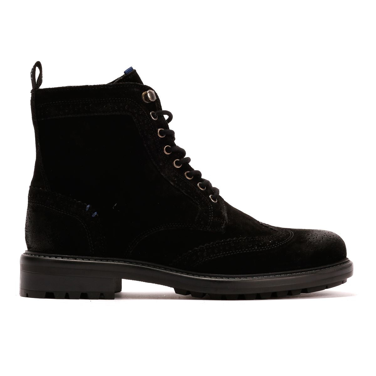Osprey London The Professor Suede Men's Black Boots