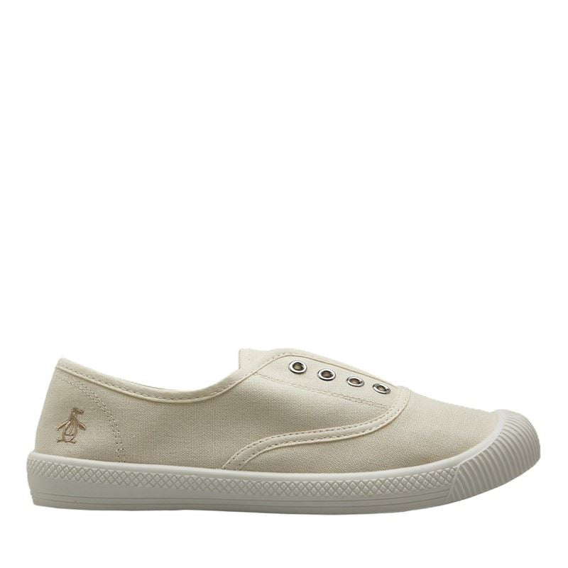 Penguin Anita Canvas Women's Off White Pumps