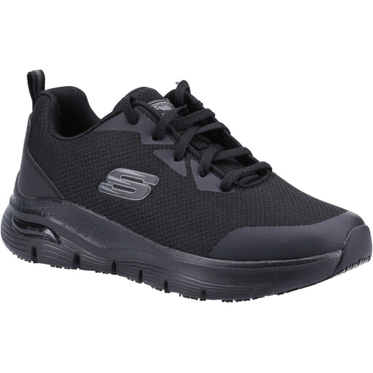 Skechers Workwear Arch Fit Sr Polyester Women's Black Safety Trainers