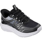 Skechers Microspec Velocity Grid-Shift Boy's Black/Silver & White Trainers
