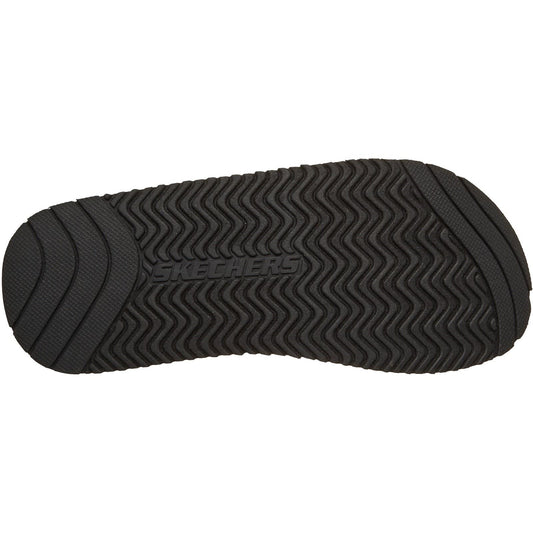 Skechers Quill Textile Men's Black Flip Flops