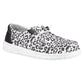 HEYDUDE Women's Wendy Leopard Shoe in Black/Grey