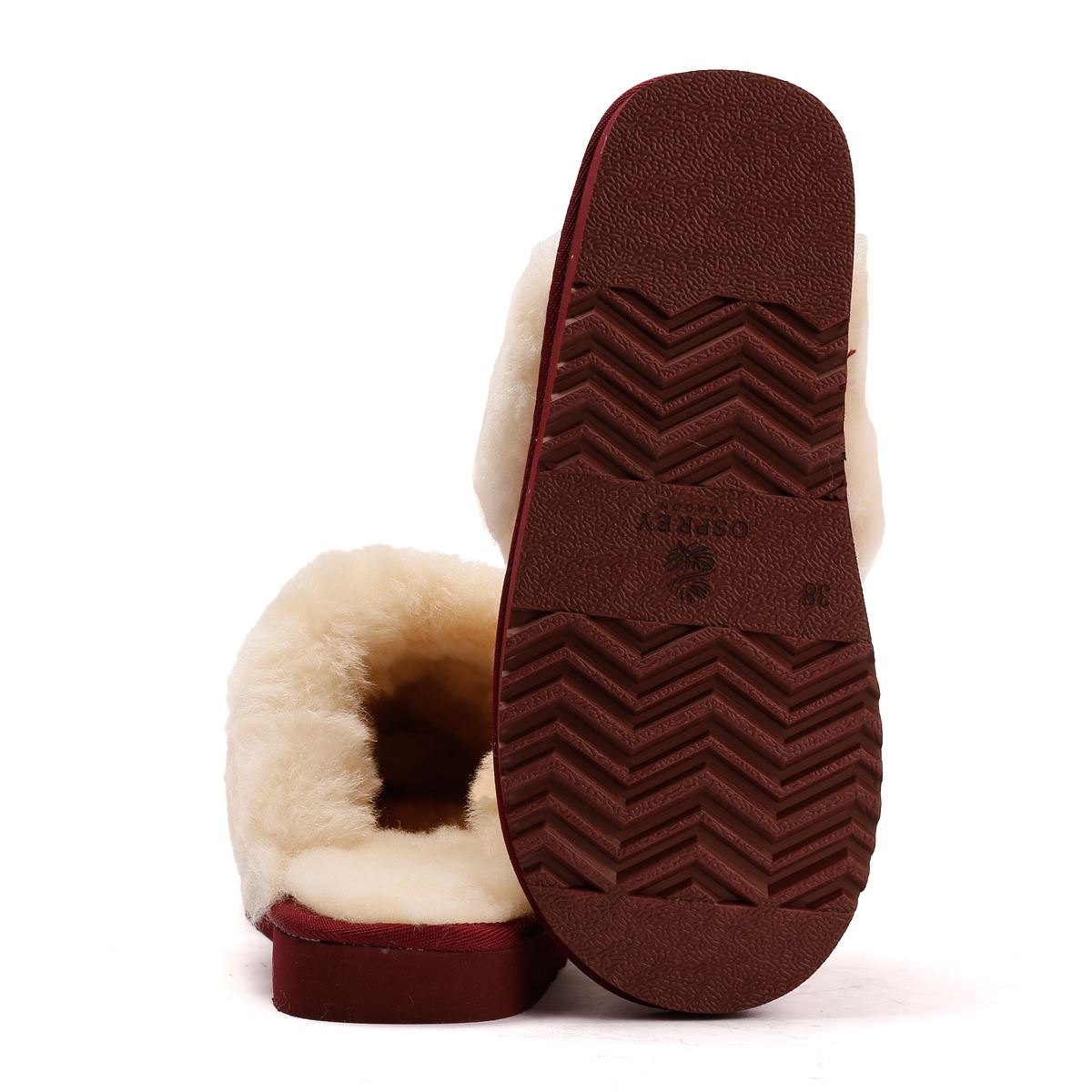 Osprey London The Celeste Suede Women's Merlot Slippers