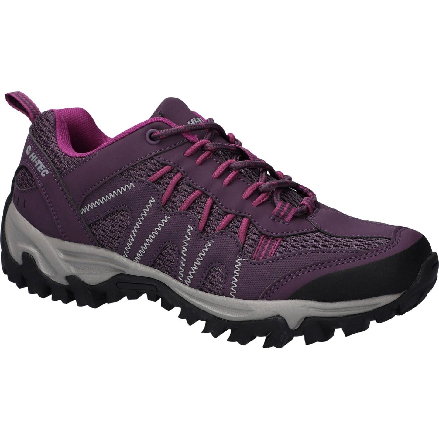 Hi-Tec Jaguar Polyester Women's Italian Plum/Festival Fuchsia Hiking Boots