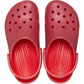 Crocs Unisex Classic Glitter Clog in Cherry Red