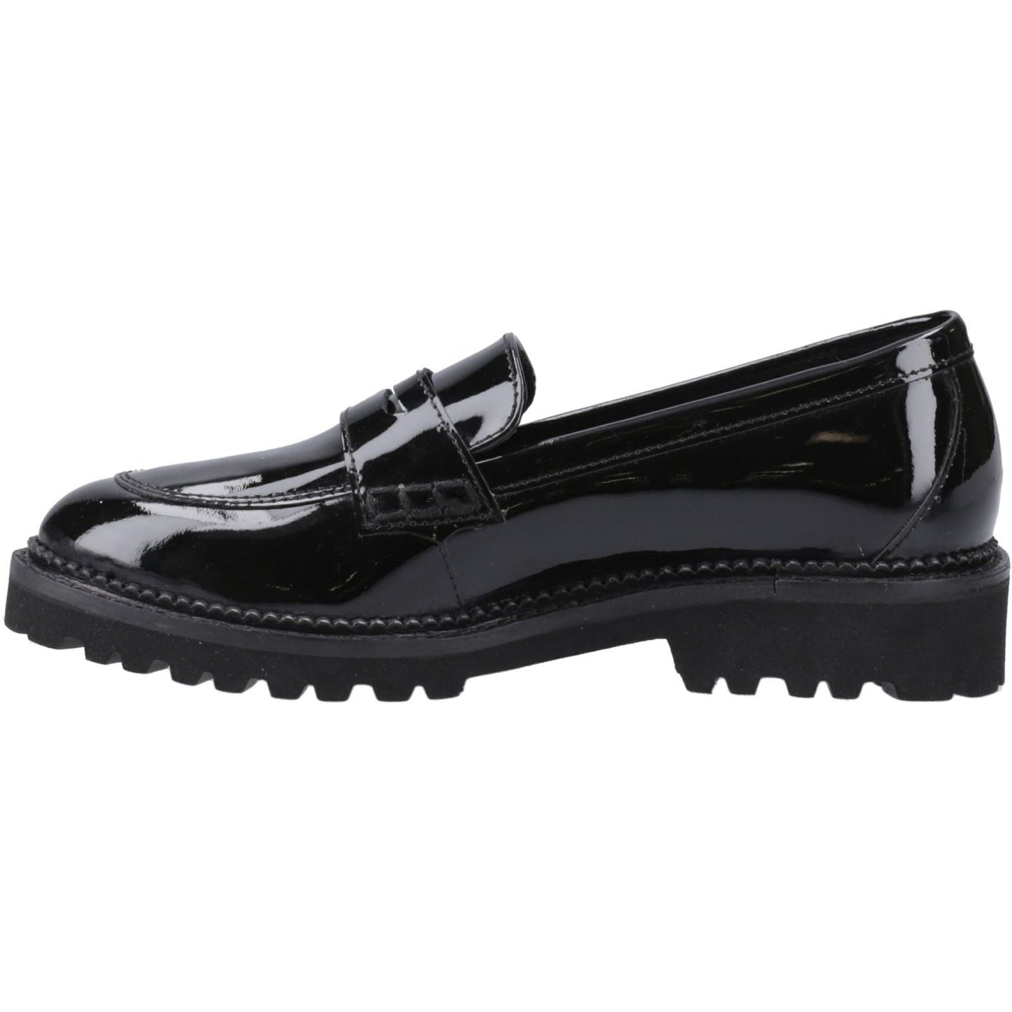 Hush Puppies Grazia Patent Leather Women's Black Loafers