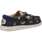 HEYDUDE Men's Wally Stars n Skulls Shoe in Black