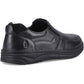 Hush Puppies Franco Slip on Leather Men's Black Loafers