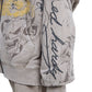 Ed Hardy Diamante Venom Stone Wash Relaxed Zip Thru Women's Grey Hoodie