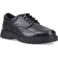 Hush Puppies Romeo Leather Boy's Black Brogues