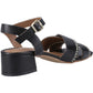 Hush Puppies Lyla Heeled Leather Women's Black Sandals
