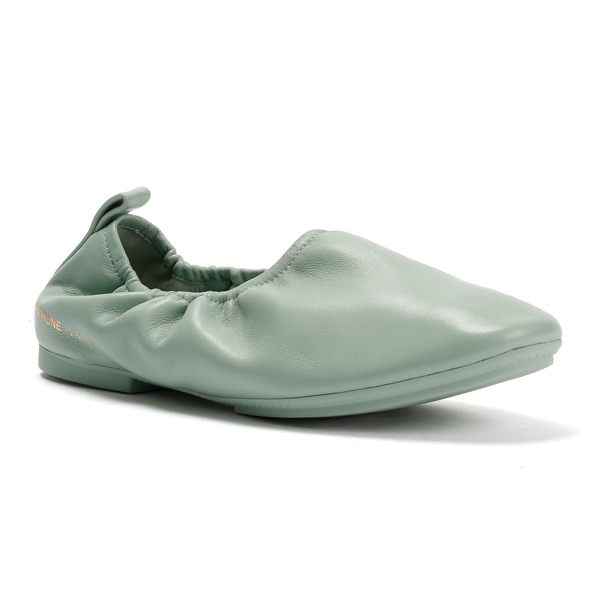 FitFlop X Pantone Delicato Ballerina Leather Women's Green Shoes