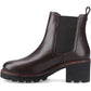 Hush Puppies Gaia Leather Women's Chocolate Heeled Chelsea Boots