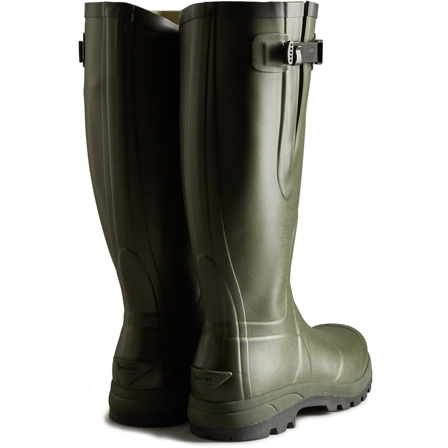 Hunter Unisex Balmoral Adjustable Classic Wellington in Dark Olive
