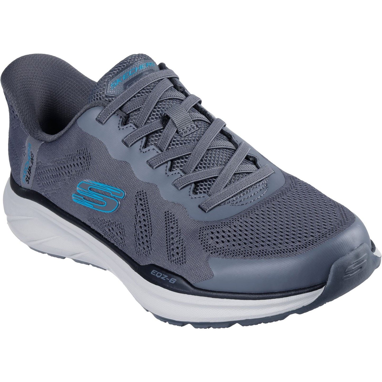 Skechers Equalizer 6.0 Textile Men's Charcoal/Blue Trainers