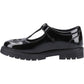 Hush Puppies Fiona Patent Leather Junior Black Shoes