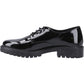 Hush Puppies Aubrey Leather Junior Black Derby Shoes