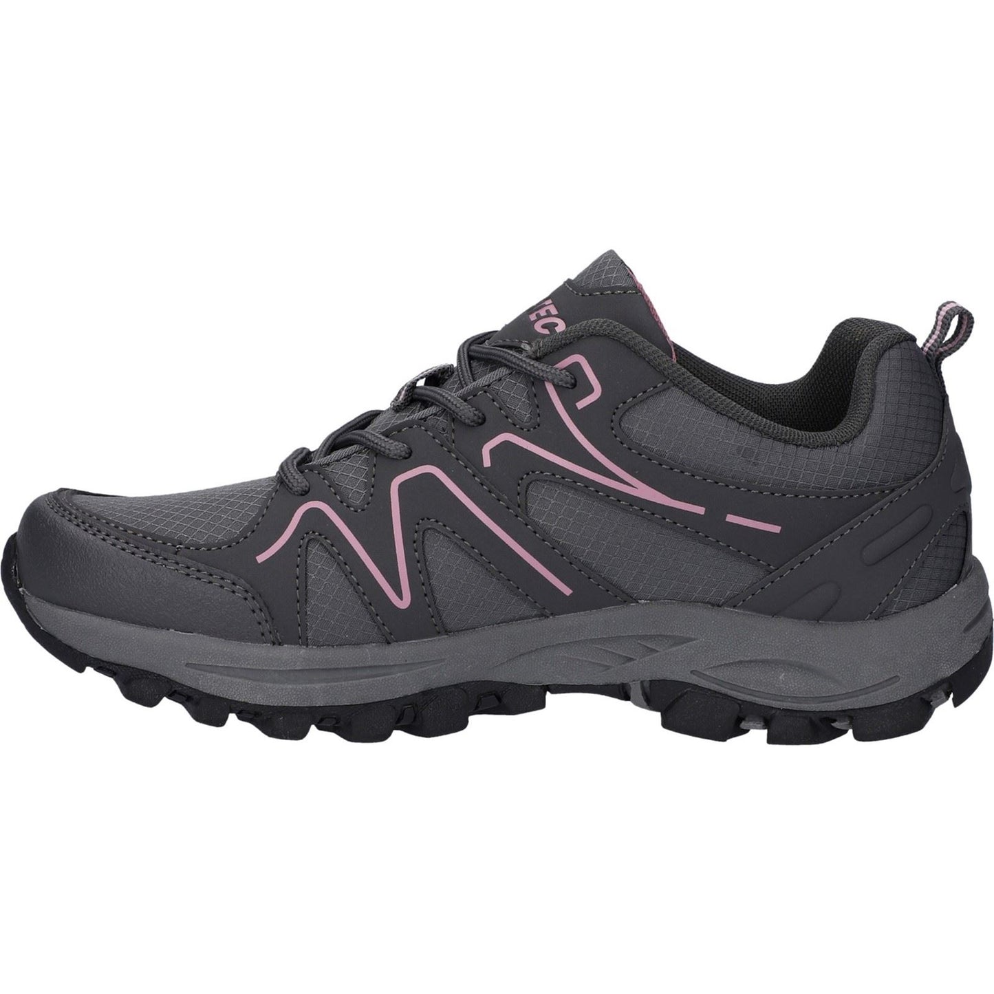 Hi-Tec Maine Polyester Women's Steel Grey Charcoal Hiking Boots
