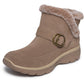 Skechers Easy Going Gentle Winter Leather Women's Mushroom Winter Ankle Boots