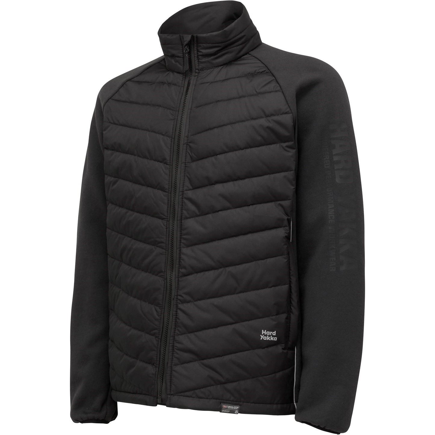 Hard Yakka Men's Apex Hybrid Jacket in Black