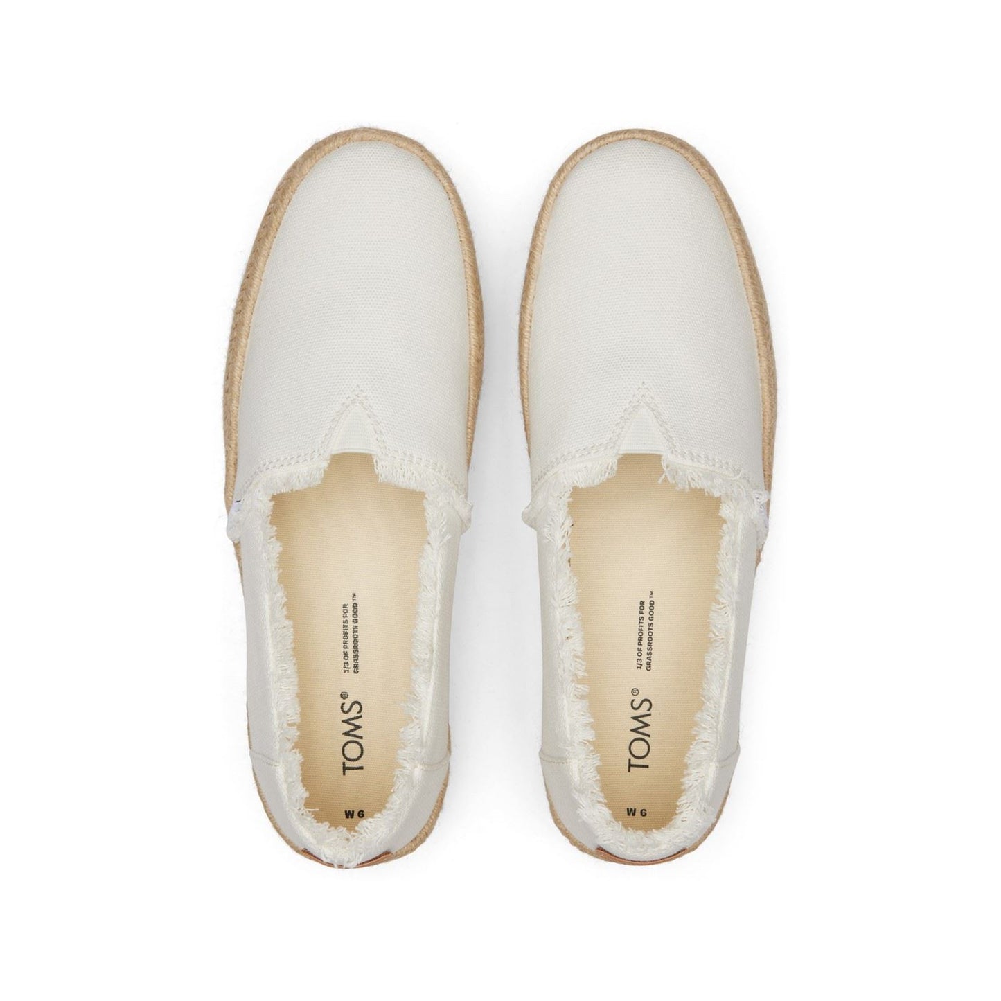 TOMS Women's Valencia Espadrille in White