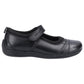 Hush Puppies Clara Junior Girls Black Leather Shoes