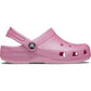 Crocs Classic Glitter Thermoplastic Kids Pink Tweed Glitter Loafers
