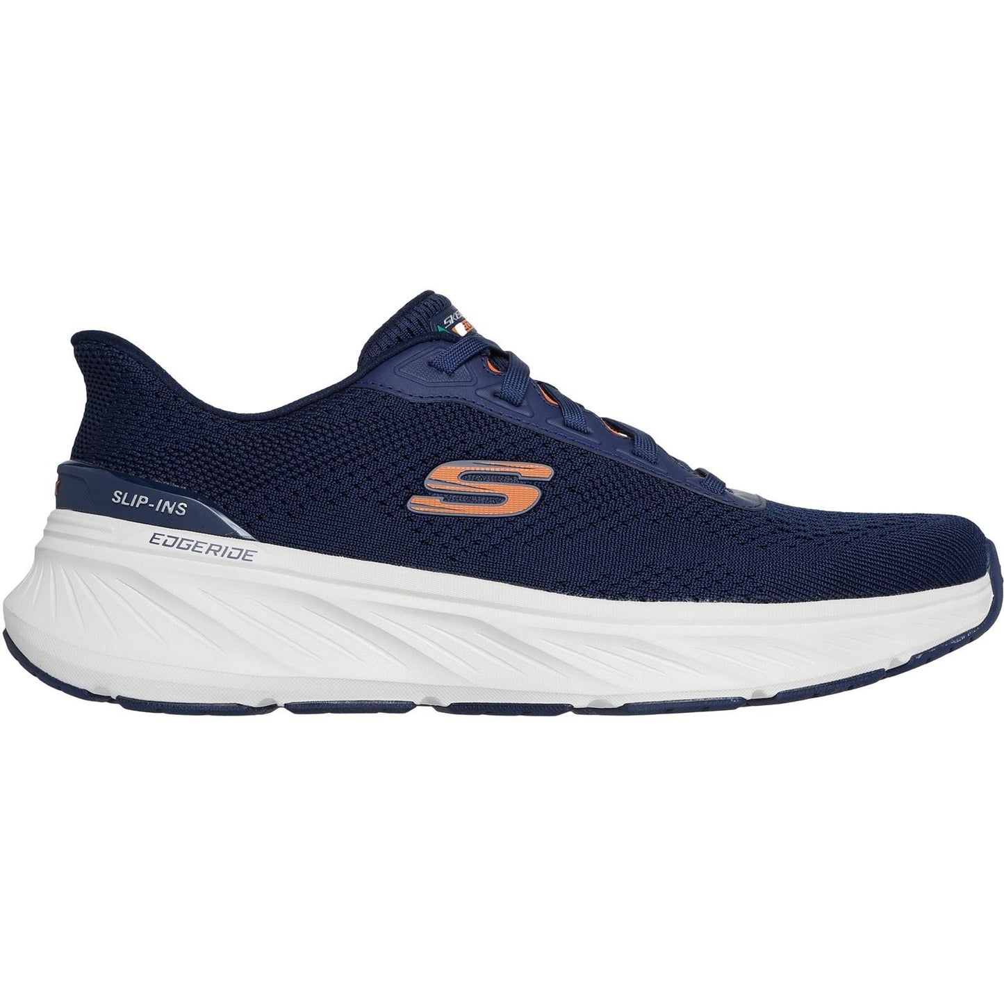 Skechers Edgeride Textile Men's Navy/Orange Trainers