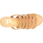 Hush Puppies Willow Slide Leather Women's Tan Wedges