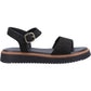 Hush Puppies Cassie Nubuck Women's Black Sandals