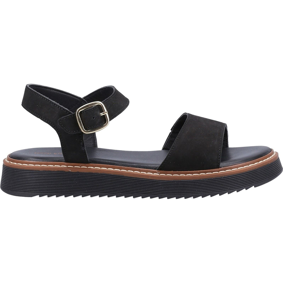 Hush Puppies Cassie Nubuck Women's Black Sandals