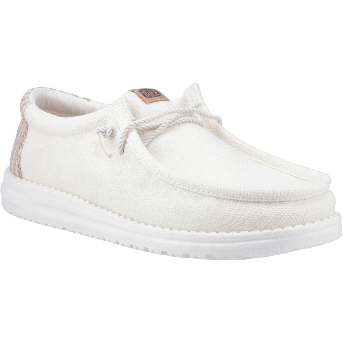 HEYDUDE Wally Resort Polyester Blend Men's White/Multi Moccasins Shoes
