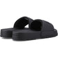Hunter Core Embossed Slider Polyester Women's Black Slides