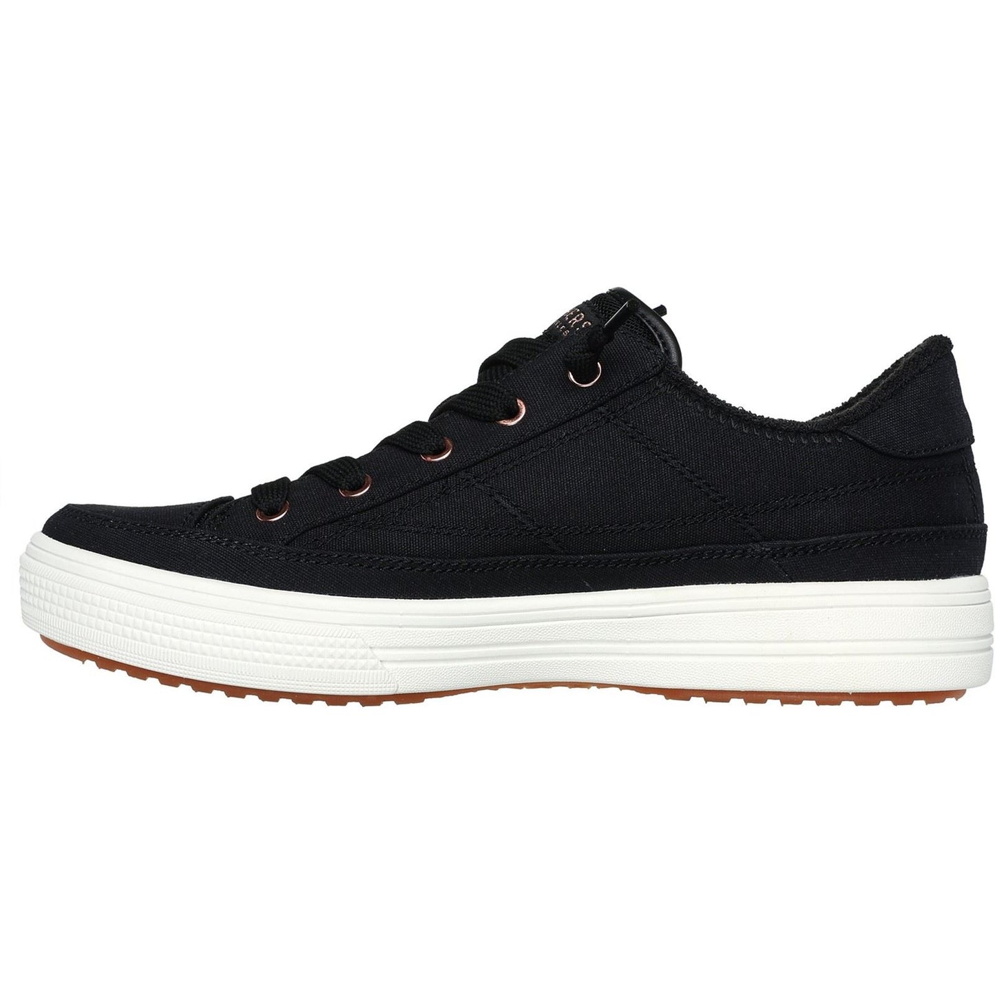 Skechers Arch Fit Arcade - Meet Ya There Textile Women's Black Trainers