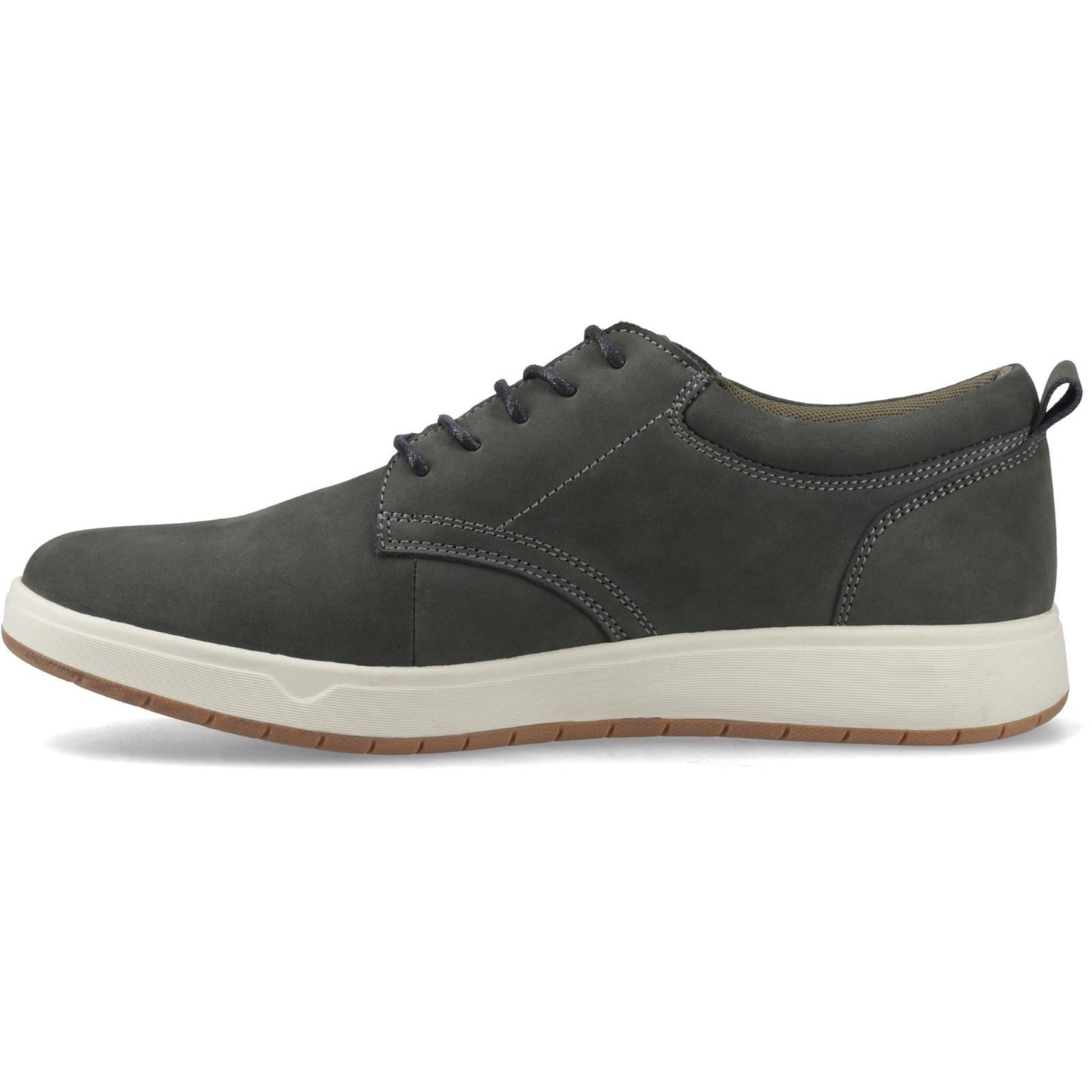 Hush Puppies Bowen Leather Men's Dark Khaki Lace-Up Shoes