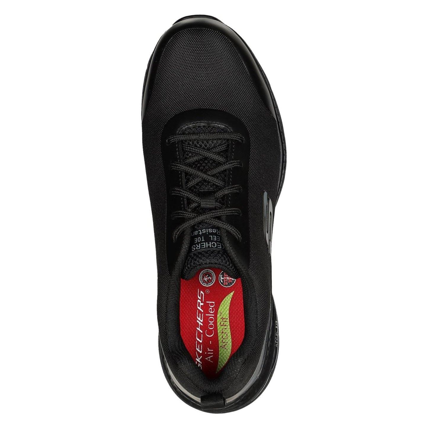 Skechers Workwear Arch Fit SR Ringstap Textile Men's Black Safety Trainers
