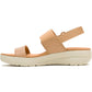 Hush Puppies Breathe Slingback Leather Women's Tan Standard Sandals