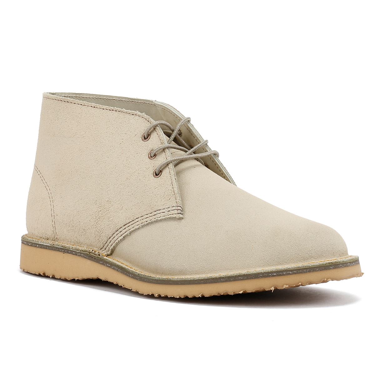 Red Wing Weekender Chukka Leather Men's White Sand Mohave Boots