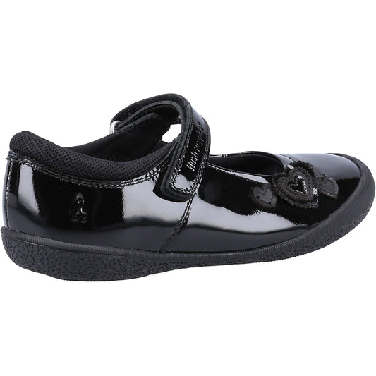 Hush Puppies Rosanna Patent Infant Leather Girl's Black Shoes