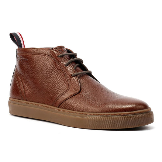 Ben Sherman Parka Leather Men's Brown Boots