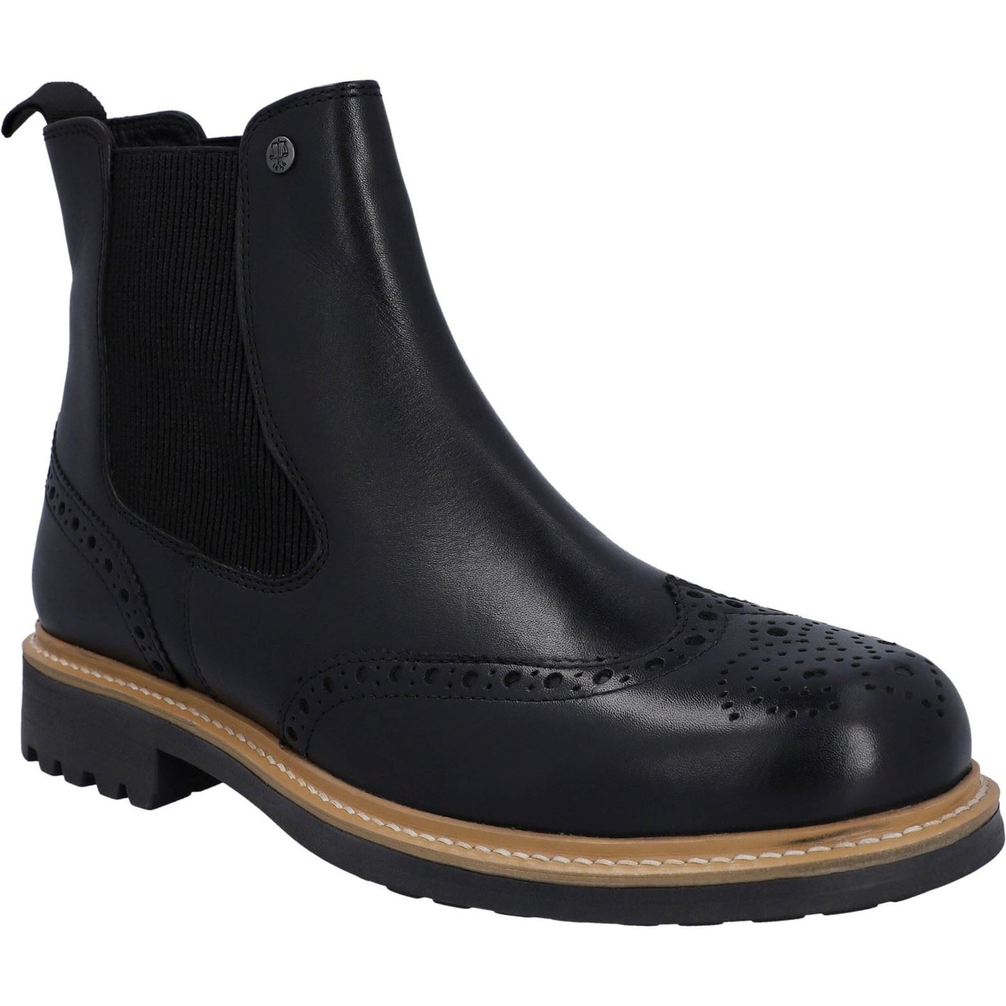 Hunter Men's Cawdor Brogue Dealer in Black