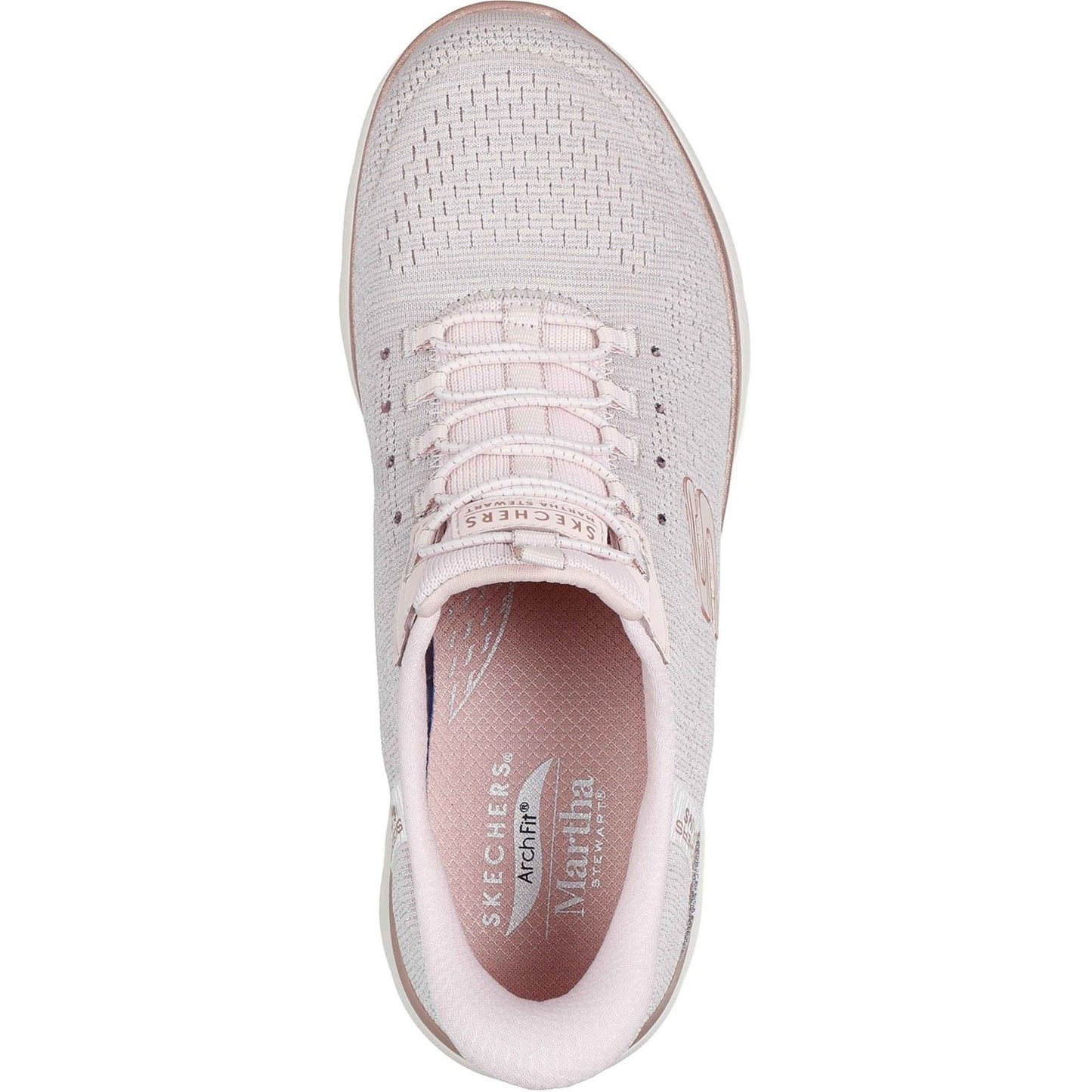 Skechers Arch Fit Summits - Soft Shimmer Textile Women's Light Pink Standard Trainers