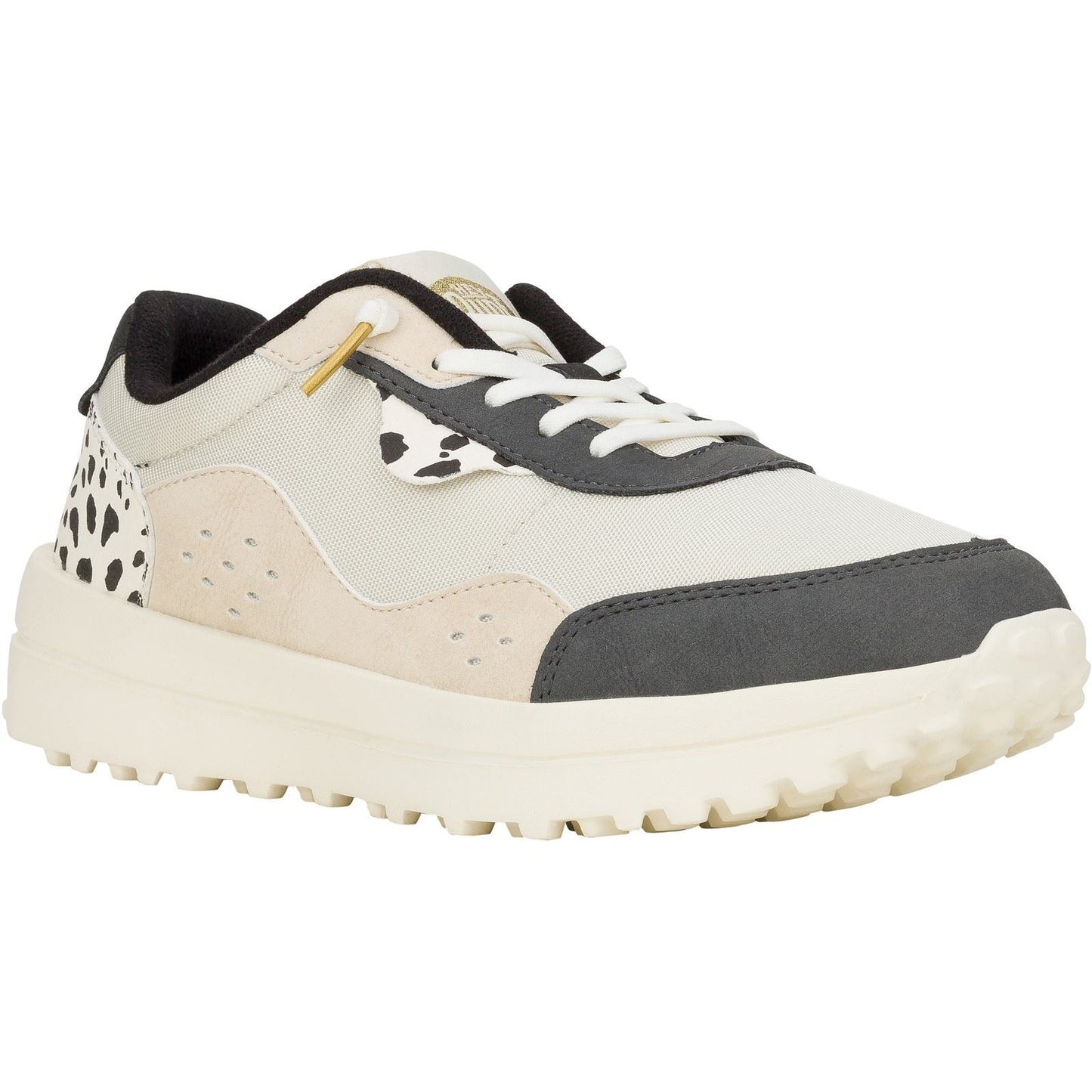 HEYDUDE Women's Hayden Shine Trainers in Ivory/Multi