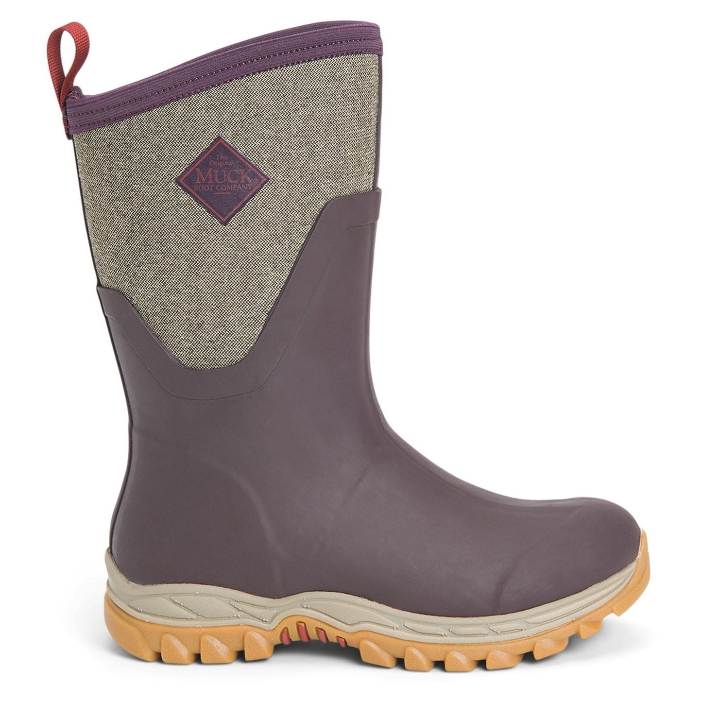 Muck Boots Women's Arctic Sport Mid Wellington Boots in Wine
