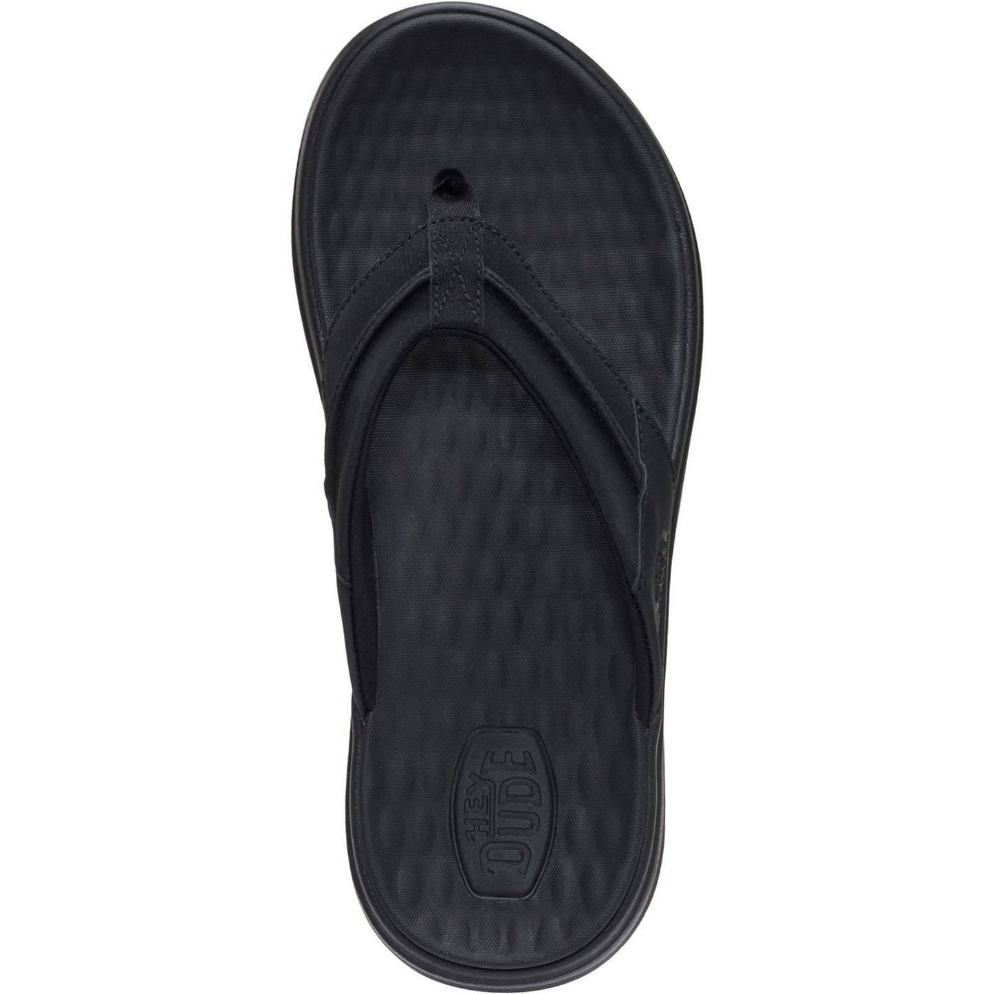 HEYDUDE Finn Flip Polyurethane Men's Black Sandals