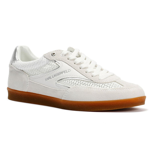 Karl Lagerfeld Kandidate Mesh Mix Women's White Trainers