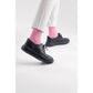 Hush Puppies Joy Leather Women's Black/Black Brogues Shoes