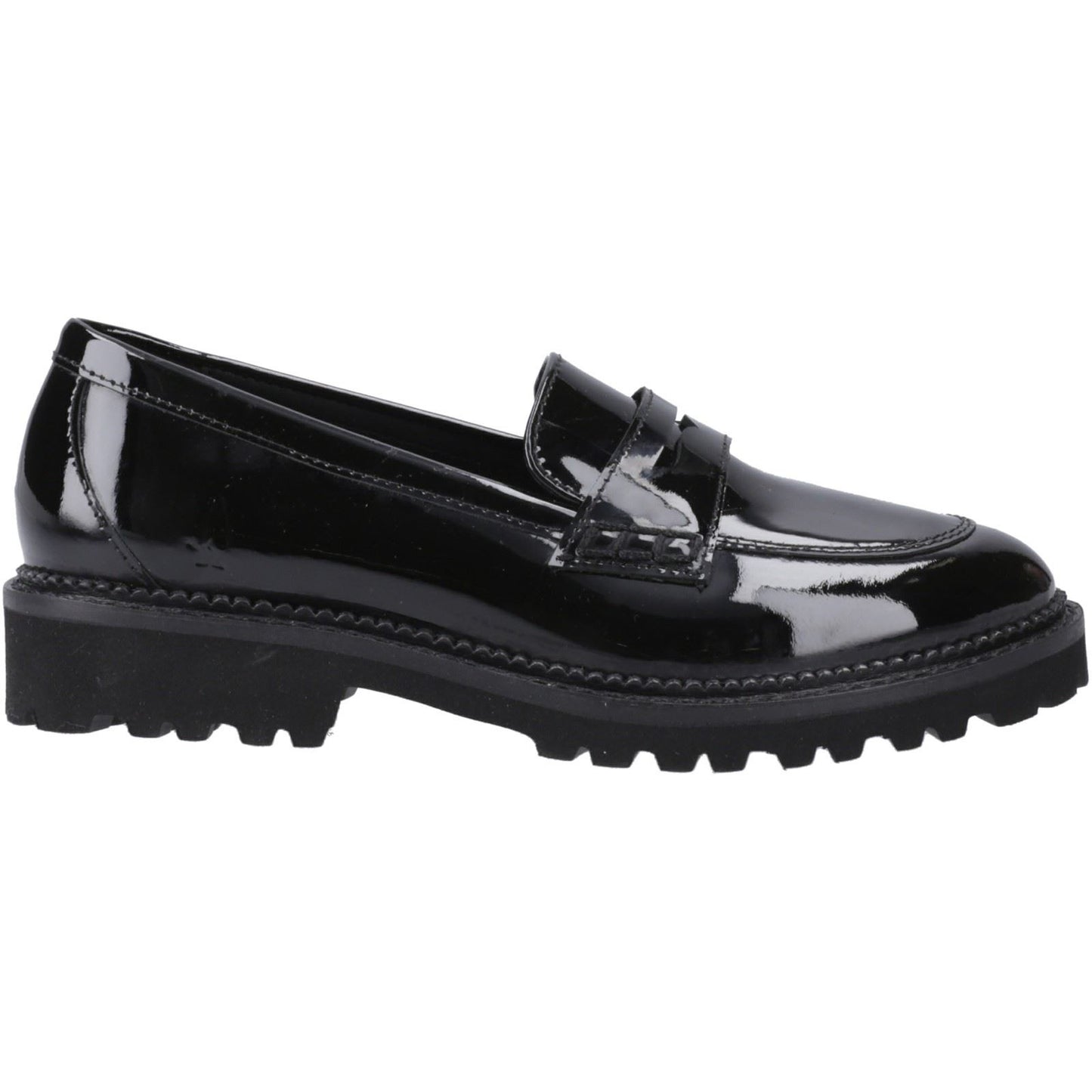 Hush Puppies Grazia Patent Leather Women's Black Loafers